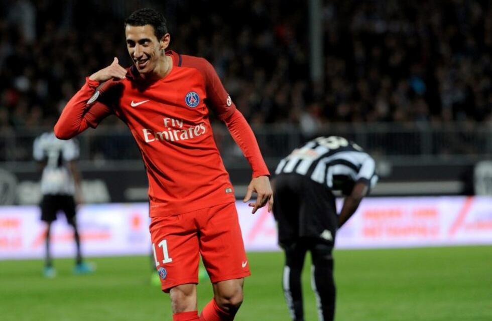 Doblete de Di María en el triunfo del PSG por 2-0 al Angers