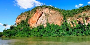 El Peñón del Teyú Cuaré en San Ignacio, sobre el Paraná\u002E (WEB)
