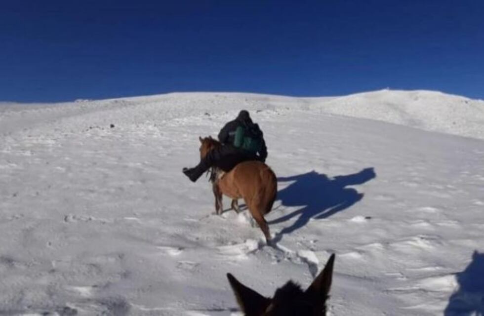 Cabalgaron 3 horas en la nieve para poder reestablecer Internet