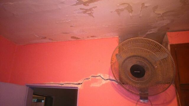 Grieta en pared. Foto ilustrativa.