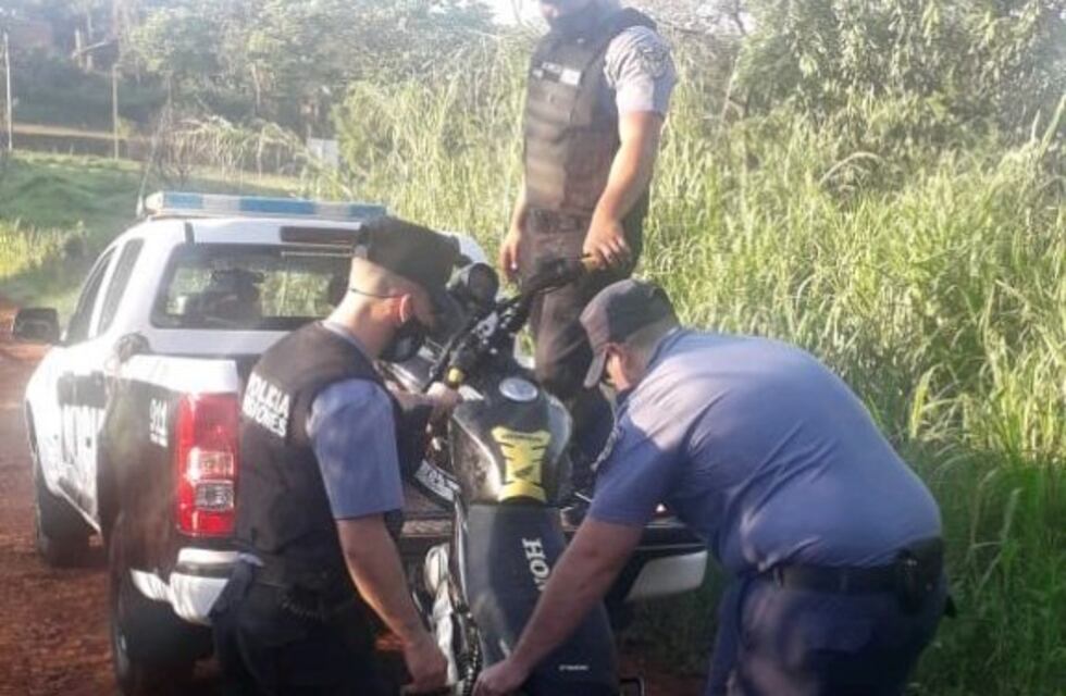 Recuperan una moto a pocas cuadras de donde fue robada