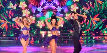 Silvina y Vanina Escudero en la pista del Bailando (Web)
