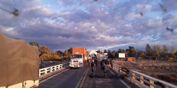 reclamo de camioneros en Desaguadero