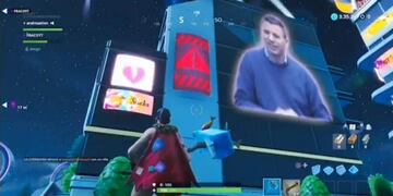 Pre candidato a intendente en La Plata realizó un curioso spot en Fortnite\u002E