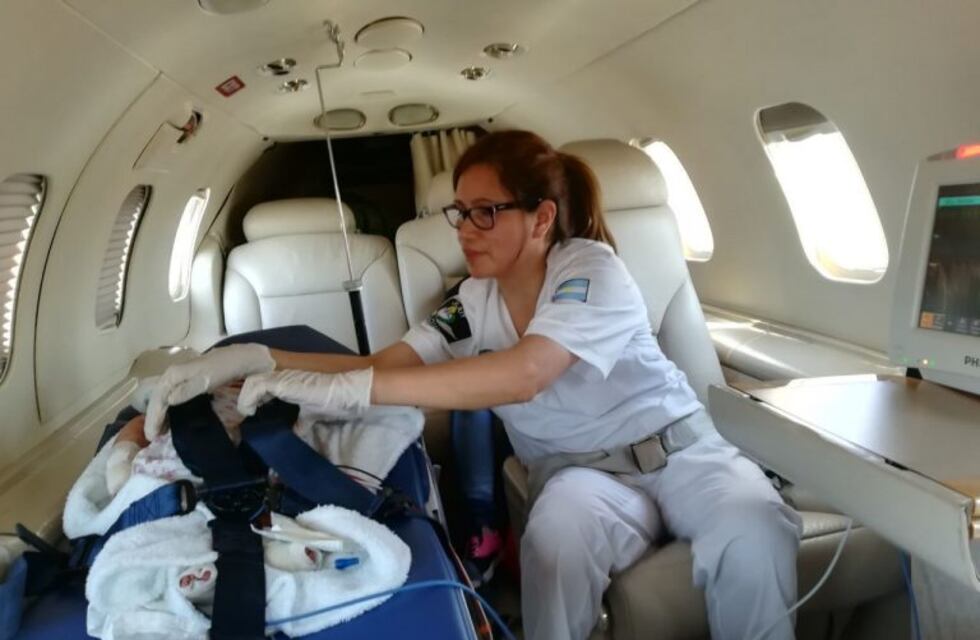 Trasladan a Manuel Vilca en el avión sanitario de la provincia