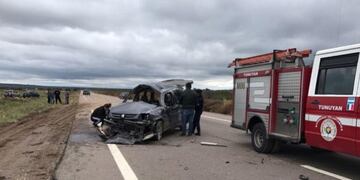 Imu00e1genes del accidente en la Ruta 40.