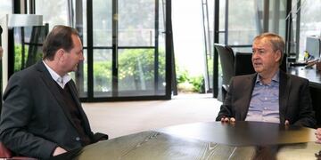 Dellarossa fue recibido por el gobernador Juan Schiaretti\u002E