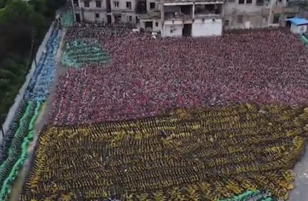 Cómo son los cementerios de bicicletas en China
