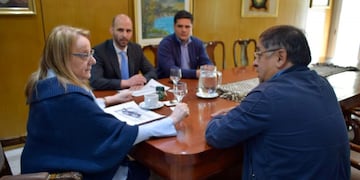 reunión de Alicia Kirchner con intendente Omar Fernández