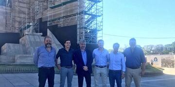 Concejales del PRO recorrieron la zona de los trabajos junto a representantes de la Casa Rosada\u002E (@roylopezmolina)