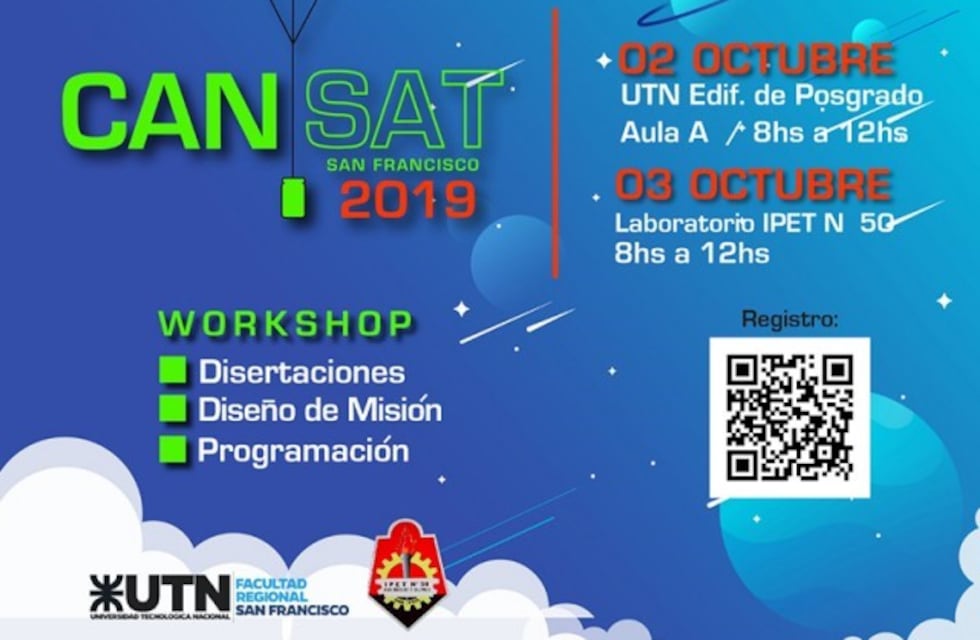 Se llevará a cabo un workshop de CanSat entre la UTN y el IPET N° 50 Emilio F. Olmos