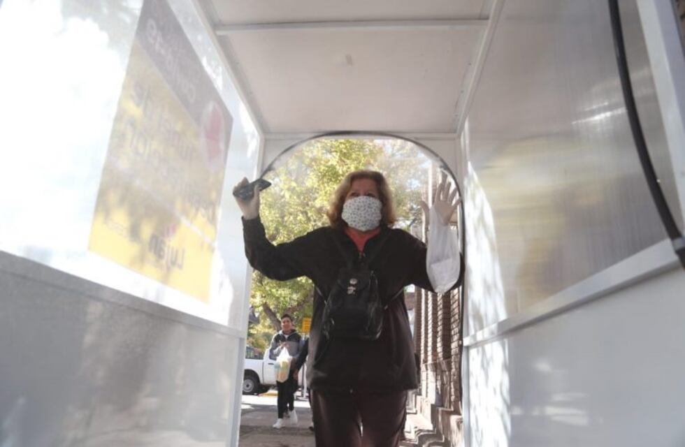 Instalaron túneles de desinfección en Luján de Cuyo