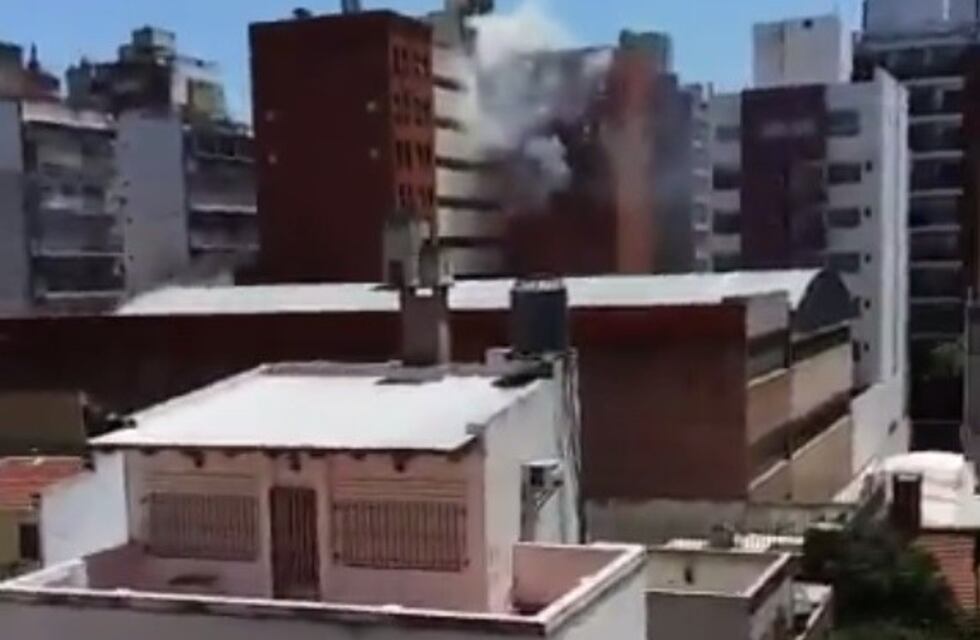 Temor por un incendio en un edificio de barrio Martin
