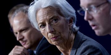 Christine Lagarde, directora gerente del FMI (Foto: Andrew Harrer/Bloomberg)