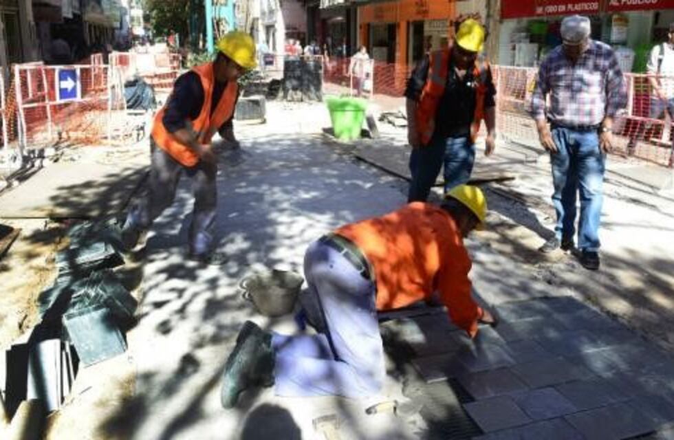 Peatonal: en 15 días terminan las obras de la primera etapa