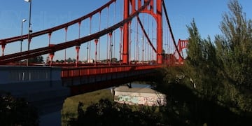 Puente colgante necochea