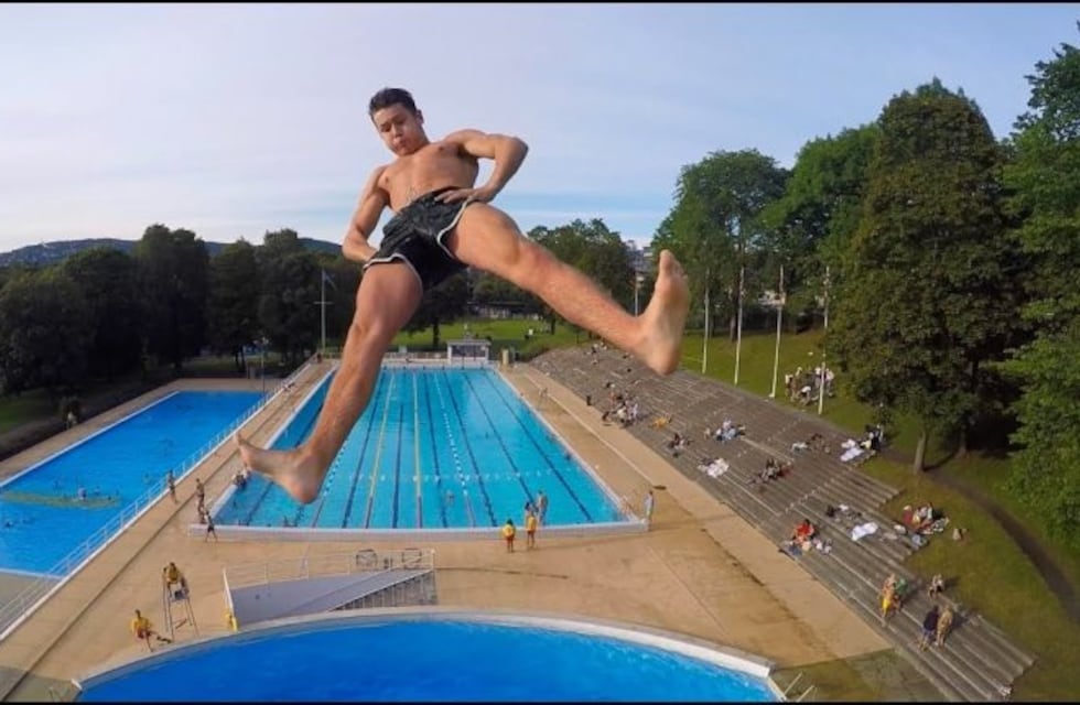 Dødsing, una competencia en Noruega en la que gana el mejor panzazo