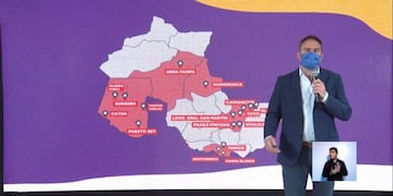 Zonas rojas en la provincia de Jujuy