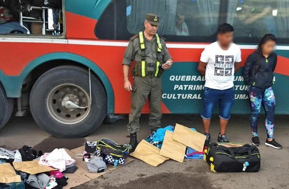 Gendarmería incautó seis kilos de cocaína en General Lagos que eran trasladados en un colectivo