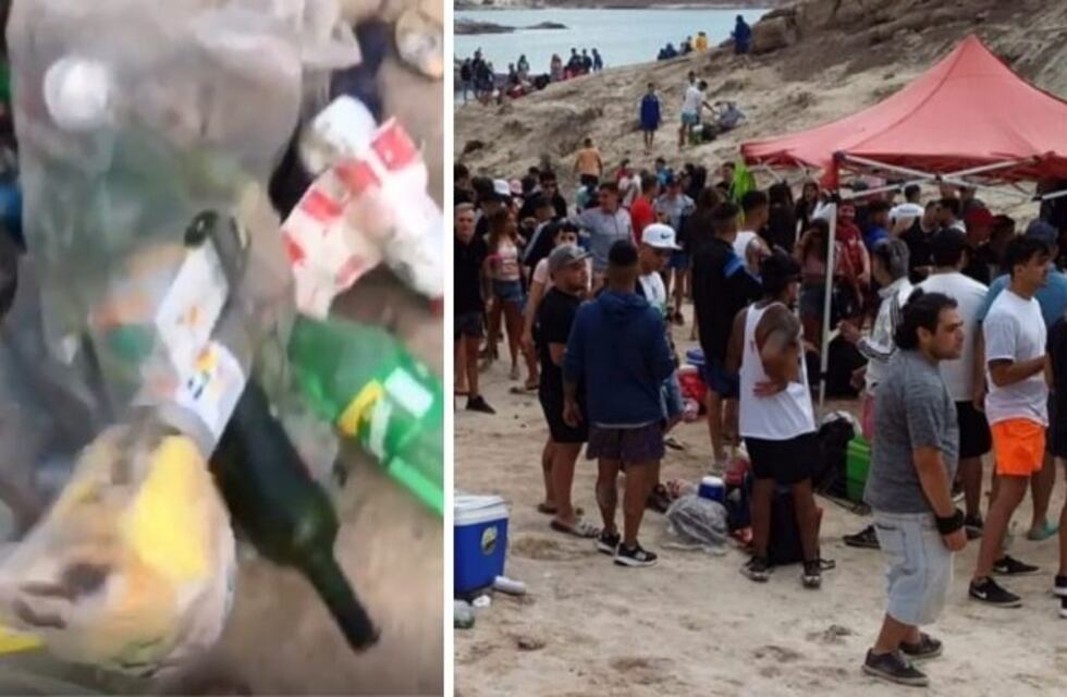 Los jóvenes coparon Potrerillos el fin de semana y volvió el problema de la basura al Dique