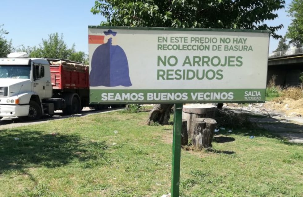 Pondrán carteles para tratar de que los salteños tiren menos basura
