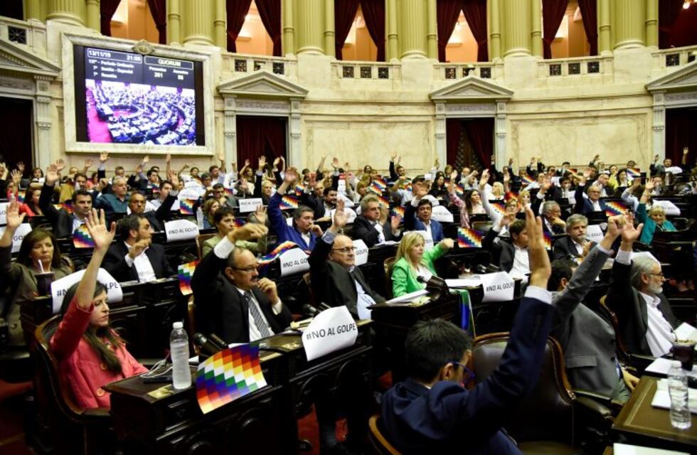 El Congreso aprobó el proyecto de declaración en repudio al "golpe de estado" en Bolivia