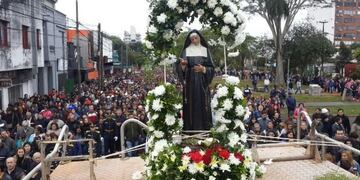 Marcha contra el aborto en Santa Rita\u002E (Foto: Misiones Online)