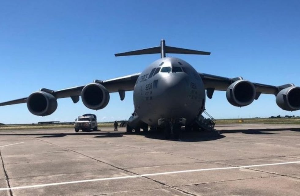G20: llegaron aviones de la Fuerza Aérea de Estados Unidos a Bahía Blanca