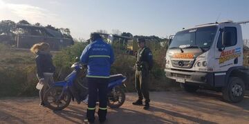 Controles interfuerzas en Colonia Caroya (Prensa Municipio)