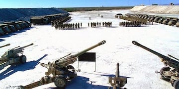 Polígono de entrenamiento en Salinas del Bebedero, San Luis\u002E