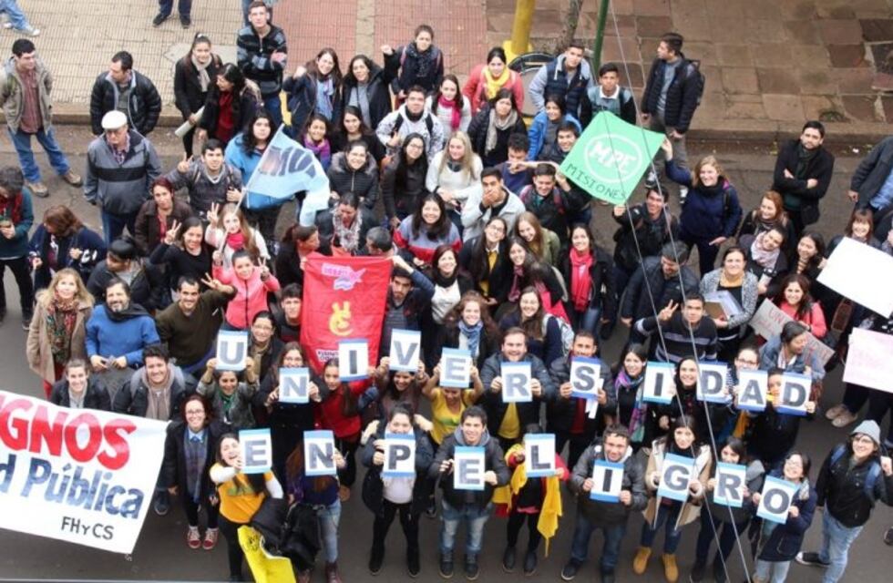 "Un corte al recorte": el lema de la UNaM en defensa de la Educación Pública