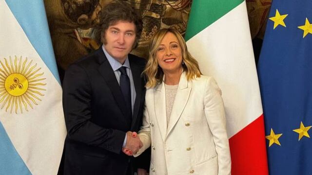 Javier Milei cenó con Giorgia Meloni en Olivos y hoy tendrán una reunión en Casa Rosada