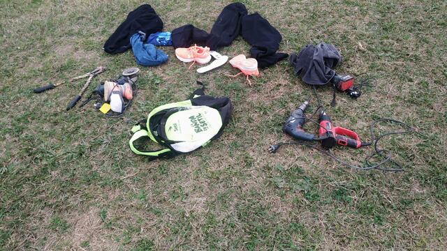 Todo lo secuestrado a la persona detenida