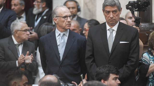 El presidente y el vice de la Corte, Horacio Rosatti y Carlos Rosenkrantz, en la última Asamblea Legislativa. Foto: Federico López Claro.