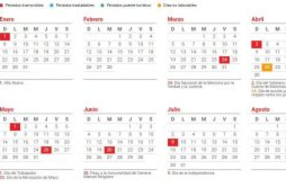 Cuántos feriados habrá en el 2017