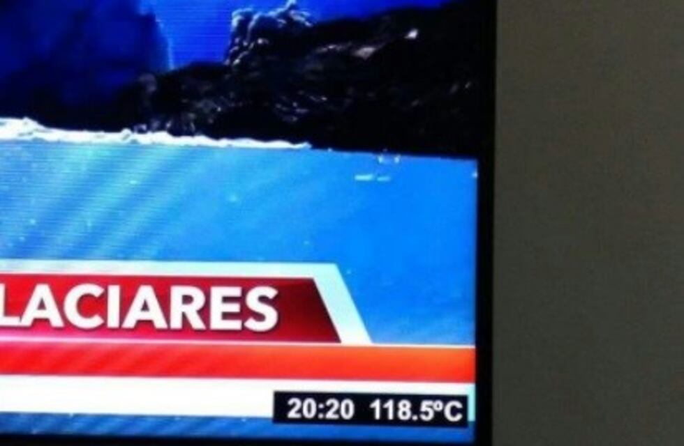 Según una TV local, Mendoza está prendida fuego: "118.5°C"