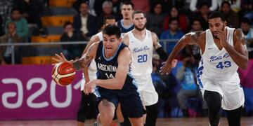XVIII Pan American Games - Lima 2019 - Basketball - Men's Gold Medal Match, Argentina v Puerto Rico - Eduardo Dibos Coliseum,  Lima, Peru - August 4, 2019\u002E Argentina's Gabriel Deck in action\u002E REUTERS/Susana Vera
