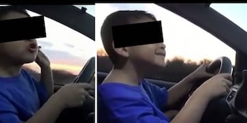 El niño imita a Adolfo Rodriguez Saá\u002E