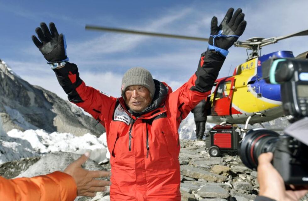 El japonés de 86 años Yuichiro Miura emprendió su expedición al Aconcagua