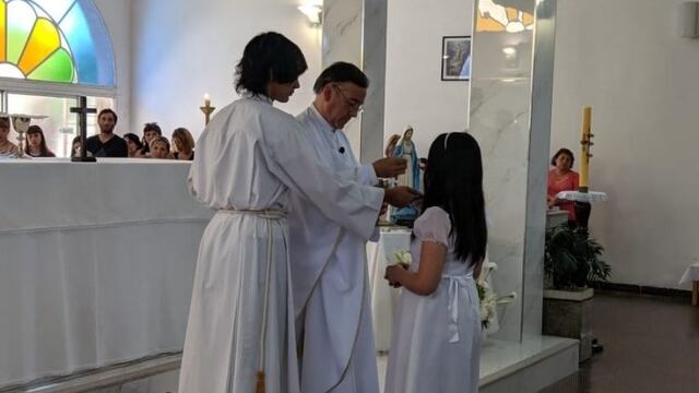 La catequesis prepara a los niños para recibir la Primera Comunión. Foto: Gentileza.