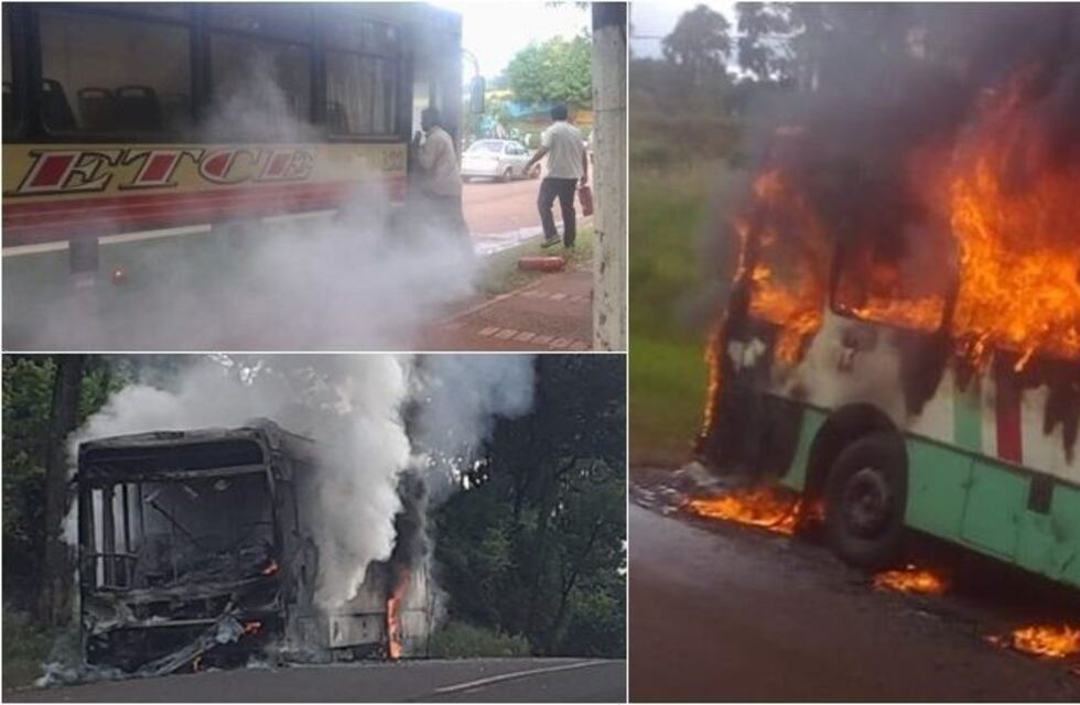 Se incendiaron tres colectivos de ETCE en menos de dos meses