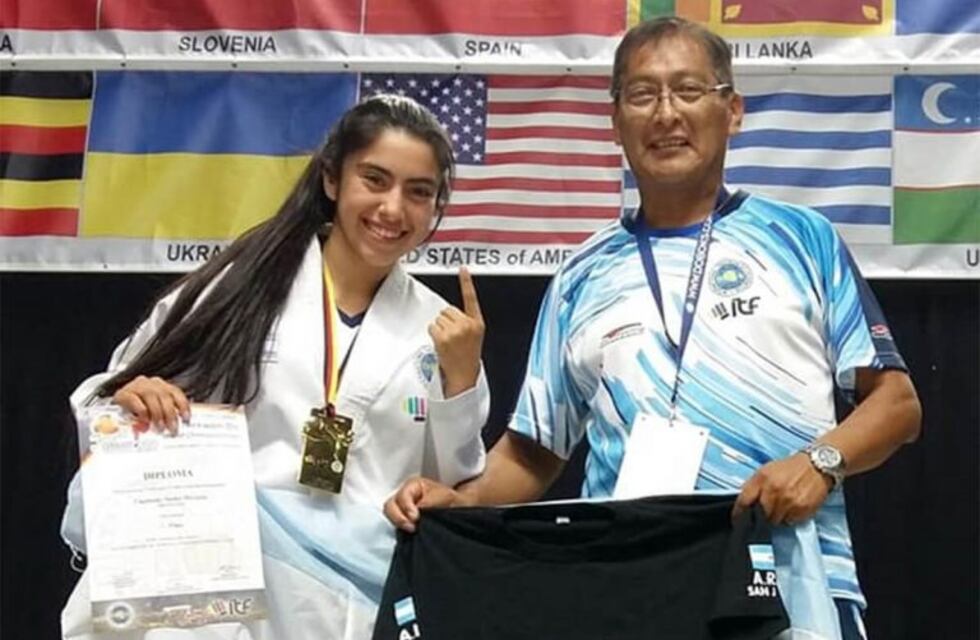Mickaela Caamaño logró el campeonato mundial de Tae Kwon Do en Alemania