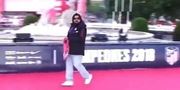 Burgos bailó con su hinchada