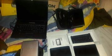 Se incautaron elementos electrónicos\u002E