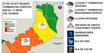 Alerta de tormentas en misiones
