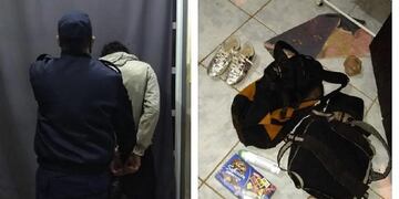 La pareja tenía dos mochilas con cosas robadas\u002E