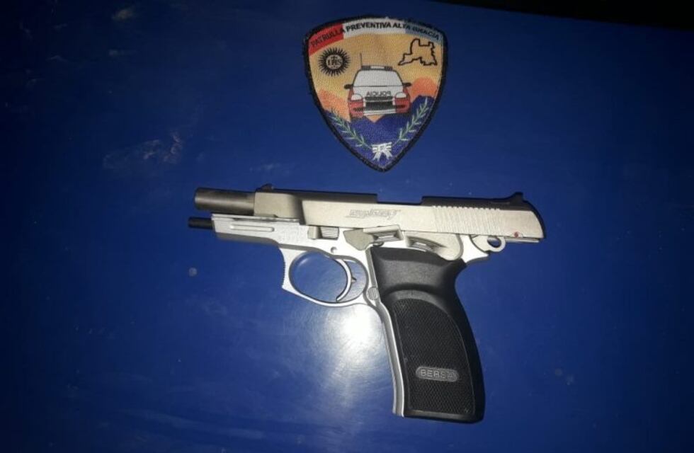 Detuvieron a una pareja por amenazas con arma de fuego