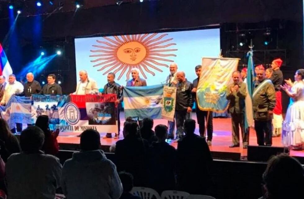 Homenaje a los veteranos de Malvinas en la  Fiesta Nacional del Inmigrante