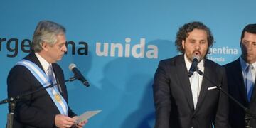 Jura del jefe de Gabinete Santiago Cafiero\u002E (crédito: Federico López Claro)