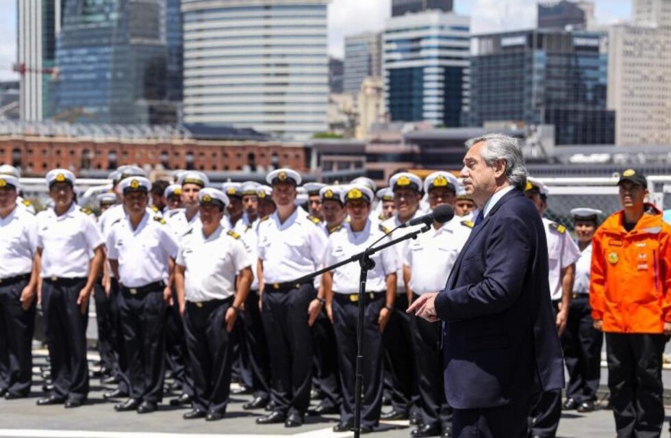 Alberto Fernández recorrió el rompehielos Irízar y ratificó la soberanía sobre Malvinas